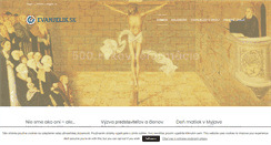 Desktop Screenshot of evanjelik.sk