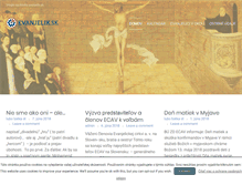 Tablet Screenshot of evanjelik.sk